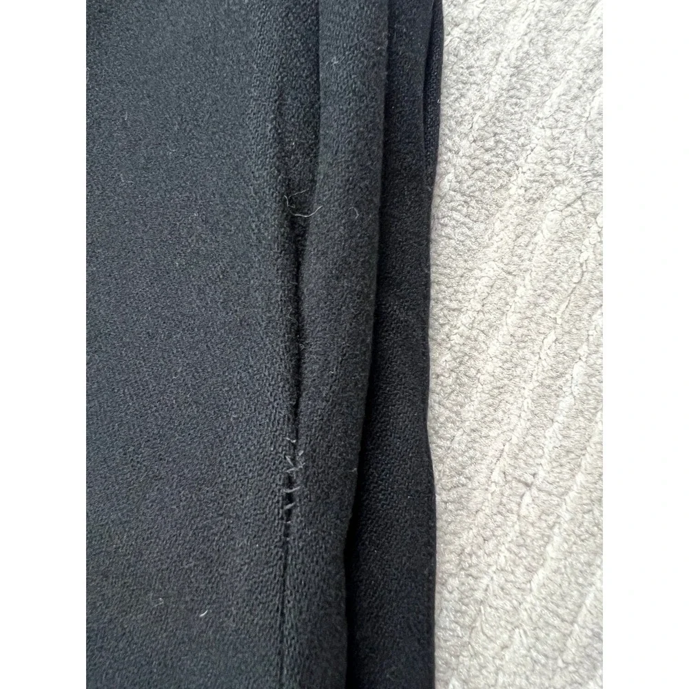 Barclay Square Skirt Womens 18 Black Wool A-Line Midi Belted Vintage Made in USA